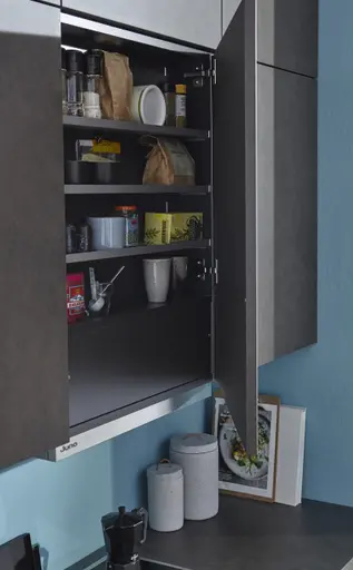 Küchenzeile 52.210 GL 4 523, Beton schiefergrau Nachbildung 