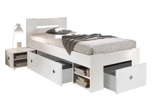 Kojenbett- Liegefläche ca. 90x200 cm, Weiß