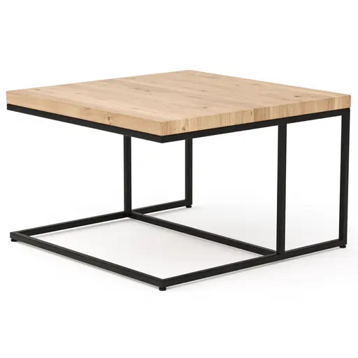 Couchtisch Farmingdale - LBH ca. 75x75x47 cm, Eiche massiv, legno