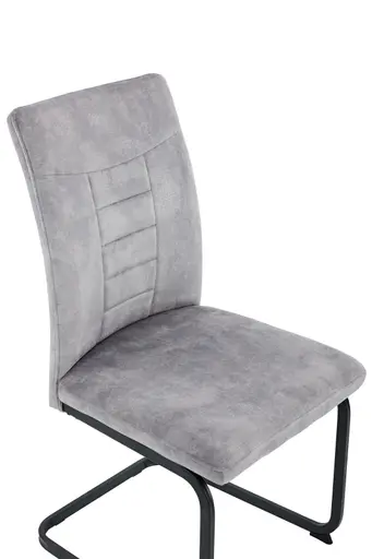 Freischwinger - Stoff, Vintage Silber