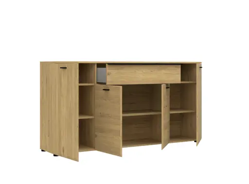 Sideboard - mit Beleuchtung, B ca. 174 cm, Gustavson Oak Nachbildung