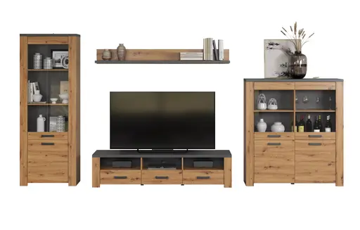 Wandboard - Eiche Dekor, Graphit