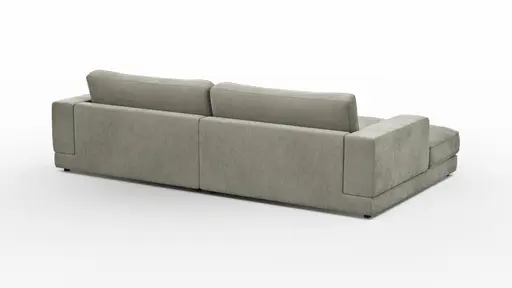 Megasofa Juni - Stoff, Hellgrau