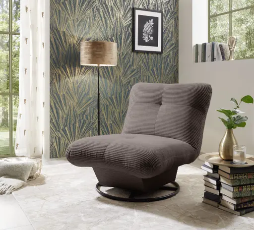 Drehsessel - Stoff, Mocca
