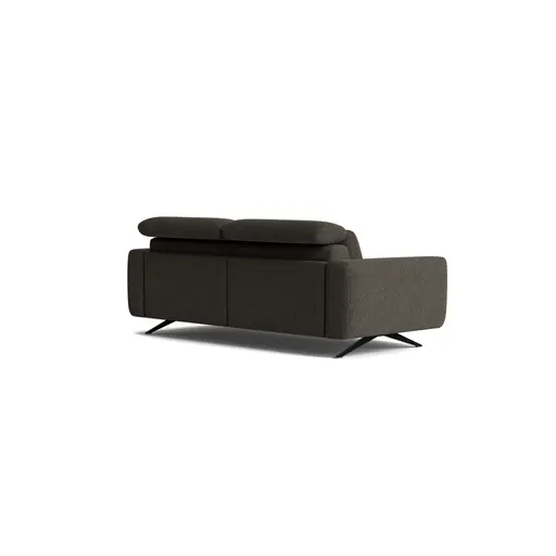 Sofa Arona - 2-Sitzer, Stoff, Anthrazit