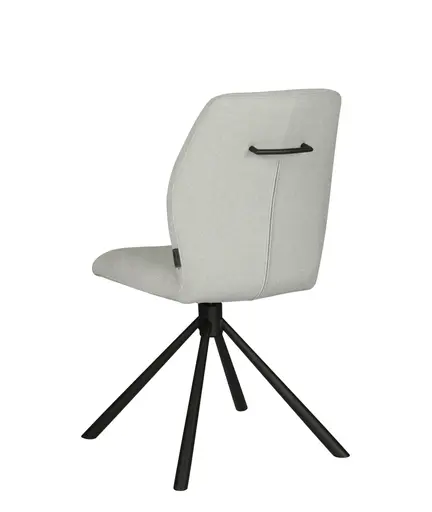 Stuhl MANOA - drehbar, Stoff, Silber