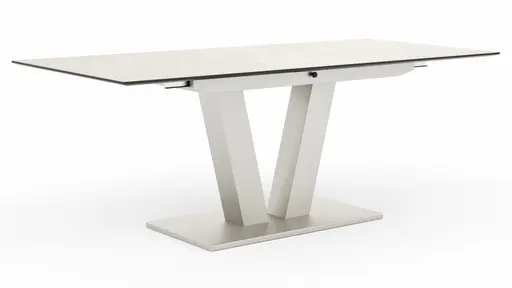 Esstisch Dinner - ausziehbar, LB ca. 160x 90 cm, HPL, Sand