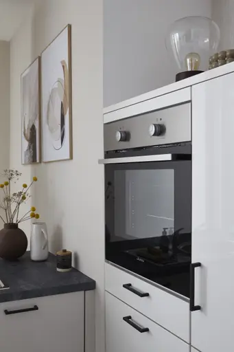 Winkelküche 51.170 GL 4 522, Muschelweiß