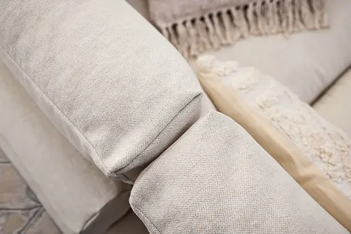 Sofa Palmdale - 4,5-Sitzer, inkl. Kissen, Stoff, Natur