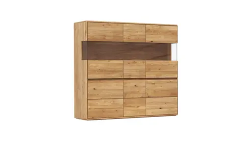 Highboard Hillsboro - Wildeiche natur, geölt
