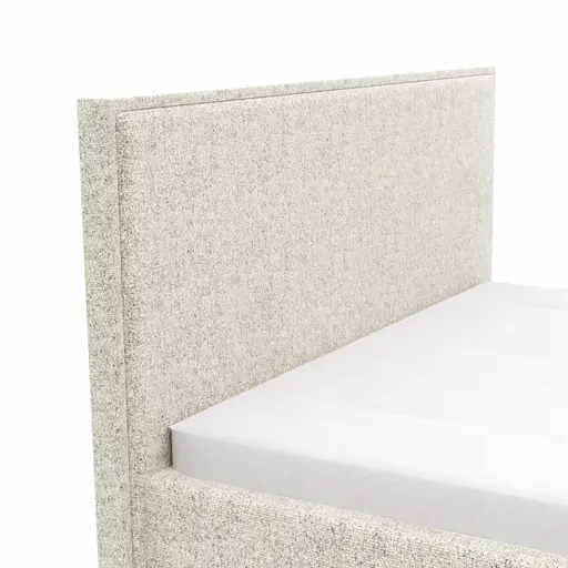 Bettgestell Carmen - Liegefläche ca. 140x200cm, Stoff, Beige