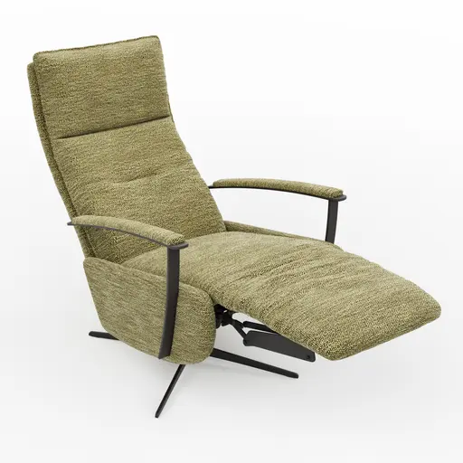 TV-Sessel Lima - Größe M, Relaxfunktion motorisch, Stoff, Moos