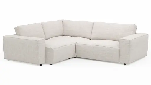 Ecksofa Lilaia - 1,5-Sitzer Tief, Ecke, 2-Sitzer rechts, Stoff, Kaschmir