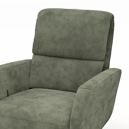 Drehsessel Lotta -Größe L, inkl. Relaxfunktion, Stoff, Olive