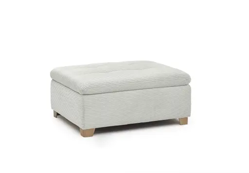 Hocker JAMILA - Stoff, Beige