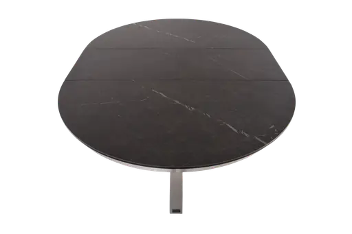 Esstisch MAIJA - ausziehbar, D ca. 120 cm, Keramik, Grau