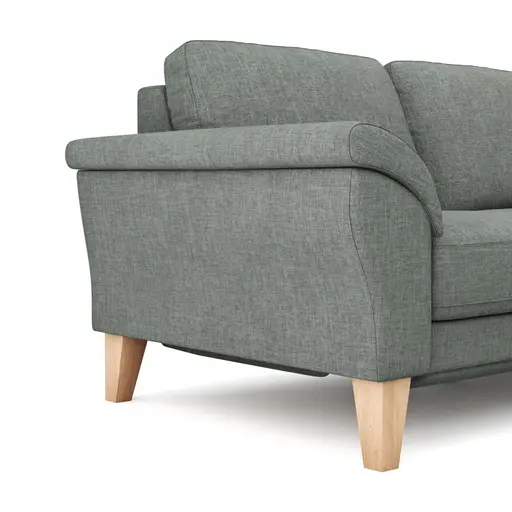 Ecksofa Rockport A - 2,5-Sitzer mit Ecke rechts inkl. Relaxfunktion (motorisch), Stoff, Grau