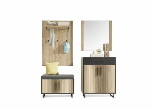 Schuhkommode- Eiche Dekor