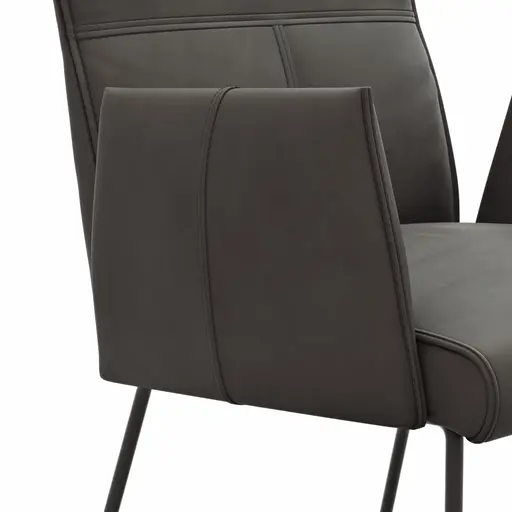 Armlehnstuhl Dinner - Stoff, Anthrazit