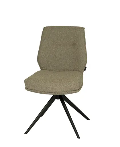 Stuhl MARLIES - drehbar, Stoff, Taupe