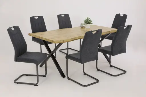 Freischwinger - Stoff, Anthrazit