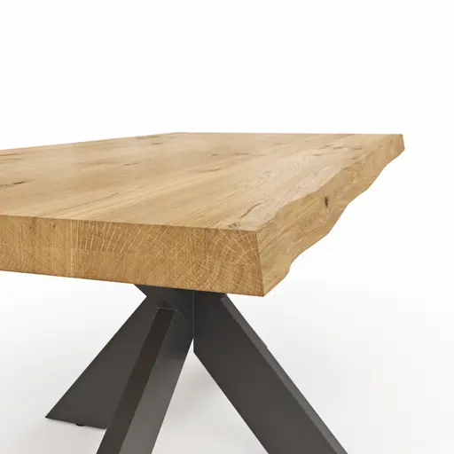 Esstisch Clifton - LB ca. 220x100 cm, Wildeiche massiv