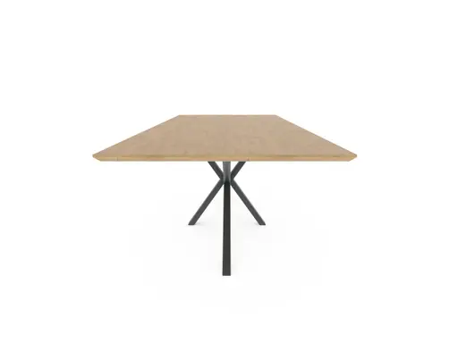 Esstisch Due Viso - LB ca. 220x100 cm, Wildeiche massiv, geölt