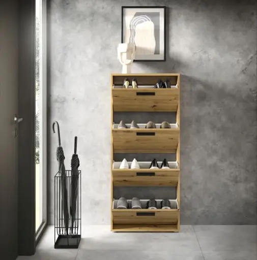 Schuhkipper - B ca. 59 cm, Artisan Eiche Nachbildung