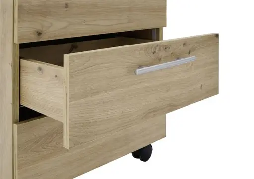 Rollcontainer - B ca. 40 cm, Artisan Eiche Nachbildung