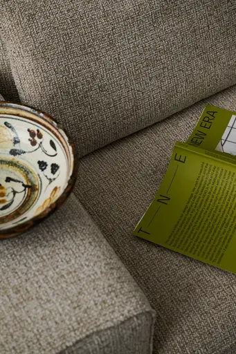 Ecksofa Sonja - Ecke links mit 2,5-Sitzer, Stoff, Bisquit