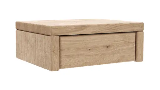 Nachttisch 1660 - Wildeiche bianco, sandgestrahlt