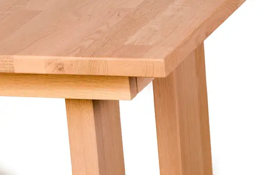 Esstisch - ausziehbar, LB ca. 130x90 cm, Eiche massiv