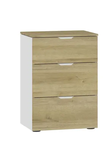 Nachtkommode JOIN IT- Eiche Dekor, Weiß