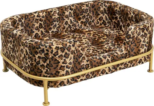 Hund/Katzenbett - BHT ca. 24,5x63x44 cm, Leomuster