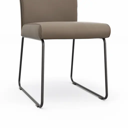 Stuhl Florea - Leder, Kitt