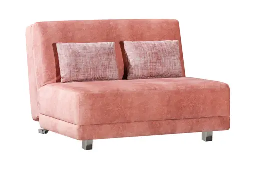 Faltbett - mit Schlaffunktion, Stoff, Lachs