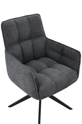 Armlehnstuhl - drehbar, höhenverstellbar, Webstoff, Anthrazit