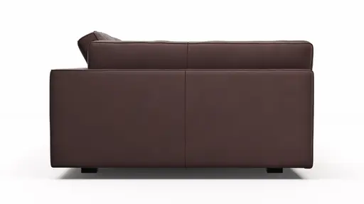 Sofa Aprino 3 - 3,5-Sitzer XXL, Dickleder, Dunkelbraun, Armlehne Kissen