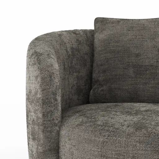 Drehsessel Valdis - Stoff, Grau