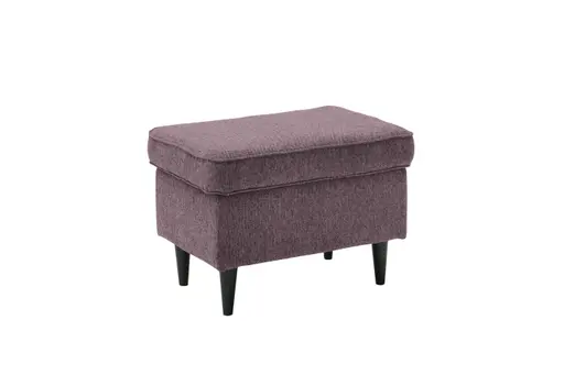 Hocker - Webstoff, Aubergine