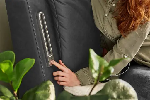 Boxspringbett- Liegefläche ca. 180x200 cm, Stoff, Dunkelgrau