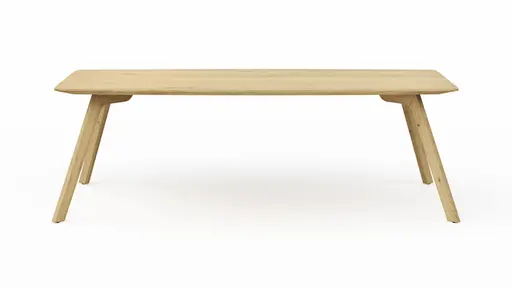 Esstisch Phoenix - LB ca. 240x100 cm, Eiche massiv, Bianco geölt