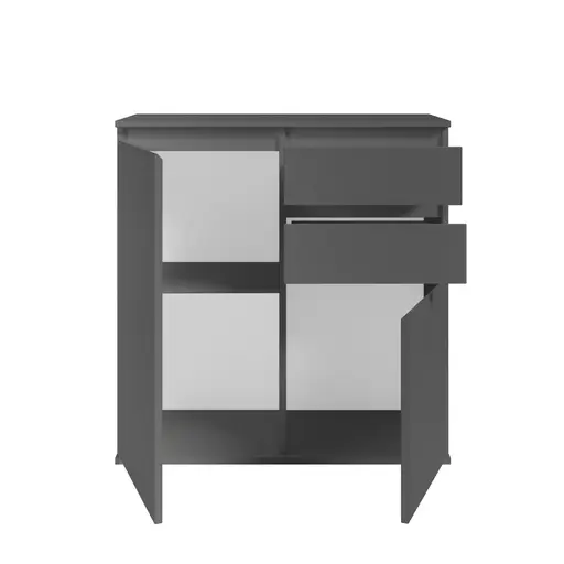Kommode - B ca. 80 cm, Anthrazit