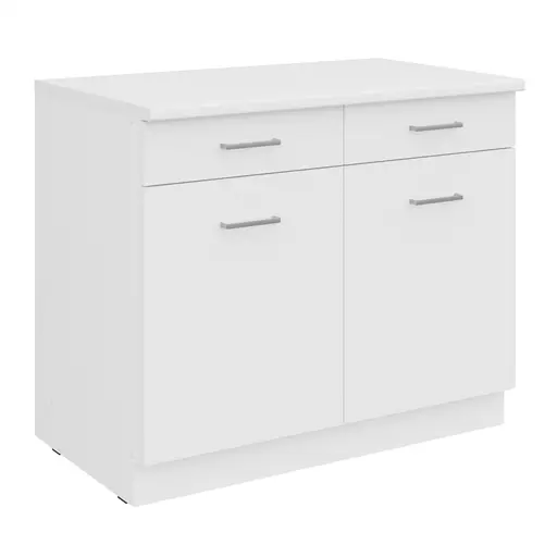 Unterschrank- B ca. 100 cm, Weiß, Matt