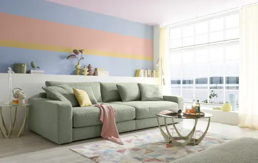 Big Sofa JOVIN - Stoff, Lindgrün