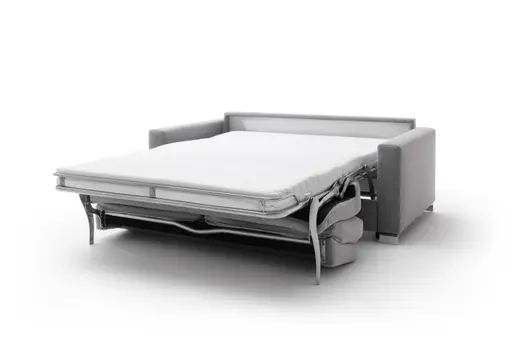 Sofa Nuoro - 2,5-Sitzer inkl. Schlaffunktion, Armlehne 1, Stoff, Grau