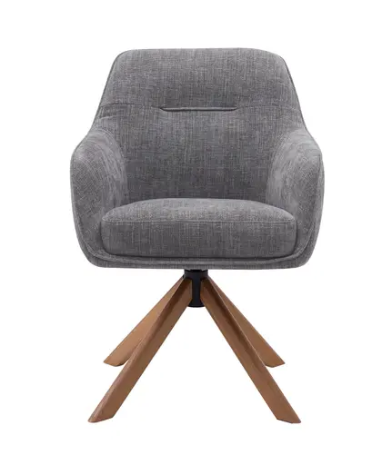 Armlehnstuhl - drehbar, Stoff, Graphit