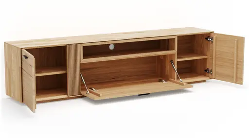 Lowboard Estana - Eiche massiv, legno