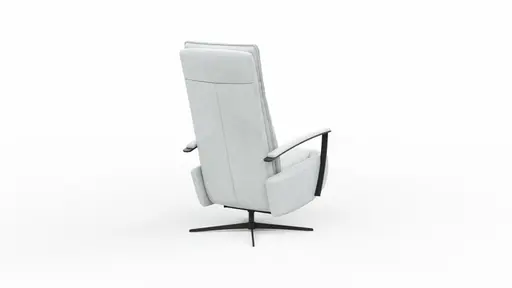 TV-Sessel Lima - Größe M, Relaxfunktion, Leder, Eisblau