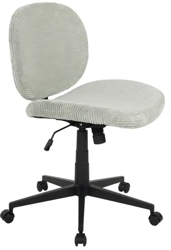 Drehstuhl - höhenverstellbar, Cord, Mint